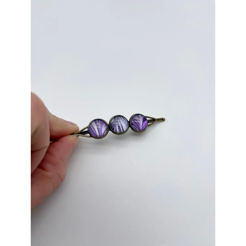 Acrylic Paint Skin Jewelry Hair Clip